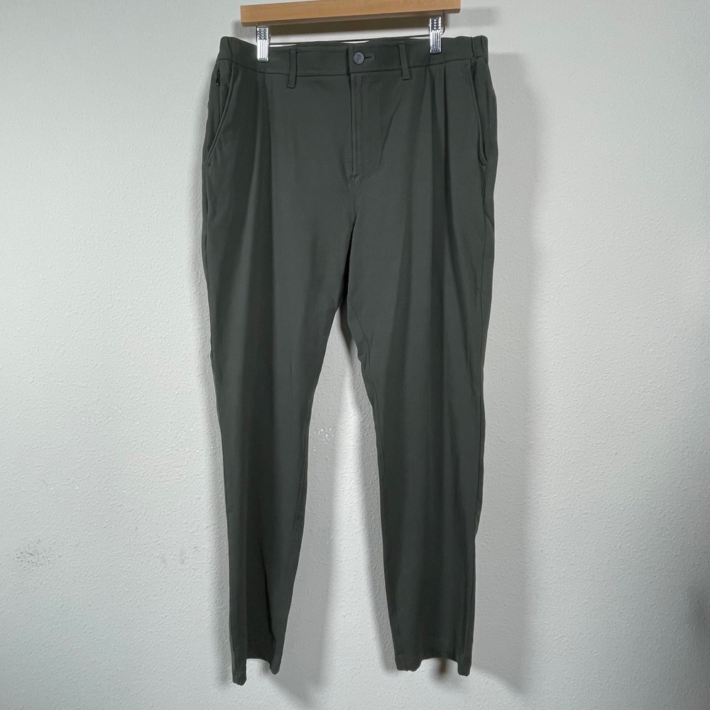 Public Rec All Day Golf Performance Gorpcore Slacks Men 38/32 Olive Green Chinos